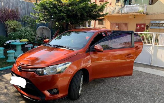 Orange Toyota Vios 2017 for sale in Muntinlupa-6
