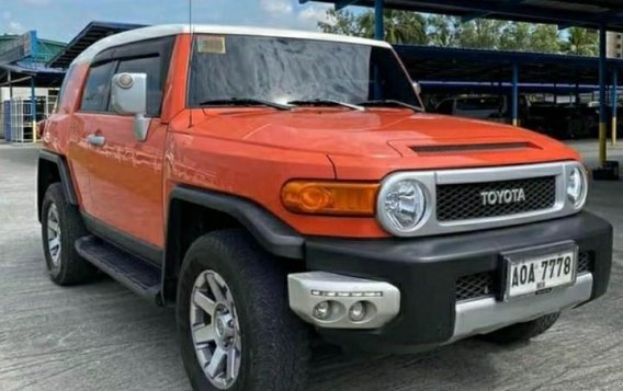 Orange Toyota FJ Cruiser 2014 for sale in Malolos-1