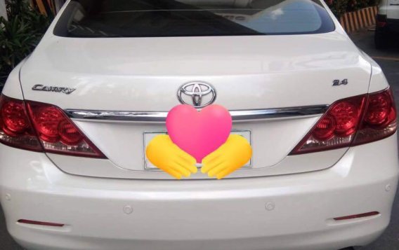 Pearl White Toyota Camry 2008 for sale in Quezon -1