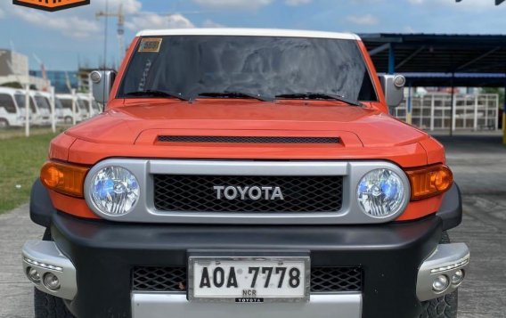 Orange Toyota FJ Cruiser 2014 for sale in Pasay 