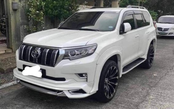 White Toyota Land cruiser prado 2019 for sale in Automatic-1