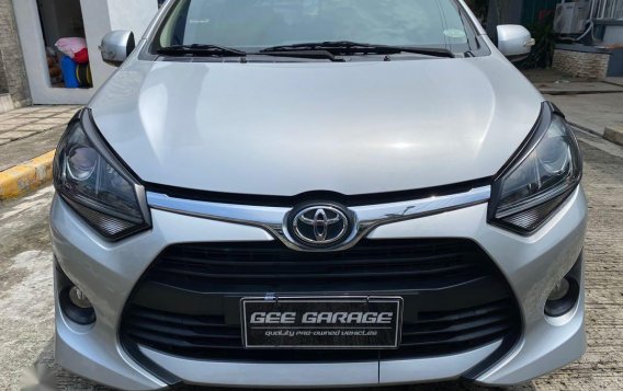 Silver Toyota Wigo 2017 for sale in Automatic
