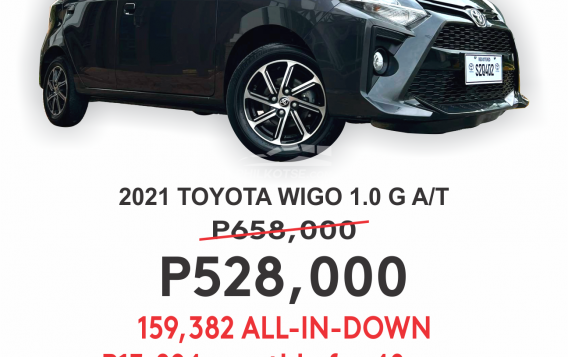 2021 Toyota Wigo  1.0 G AT in Cainta, Rizal-8
