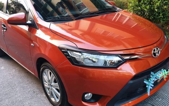 Orange Toyota Vios 2016 for sale in Automatic-3