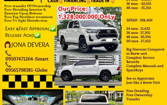 2022 Toyota Hilux  2.4 G DSL 4x2 A/T in Makati, Metro Manila-16