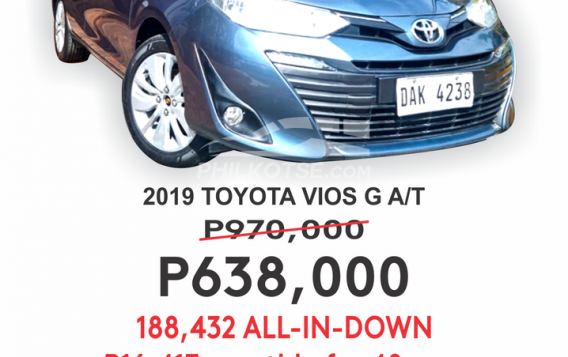 2019 Toyota Vios  1.5 G CVT in Cainta, Rizal-6