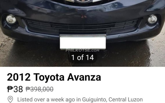 2012 Toyota Avanza  1.3 E M/T in Guiguinto, Bulacan-6