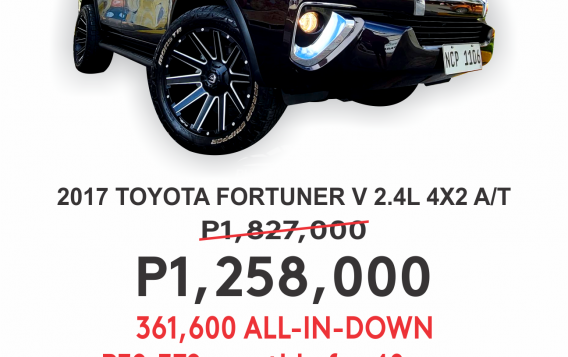 2017 Toyota Fortuner  2.4 V Diesel 4x2 AT in Cainta, Rizal-10