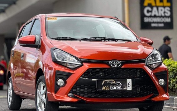 Orange Toyota Wigo 2021 for sale in Makati