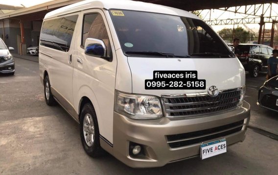 White Toyota Hiace Super Grandia 2012 for sale in Mandaue