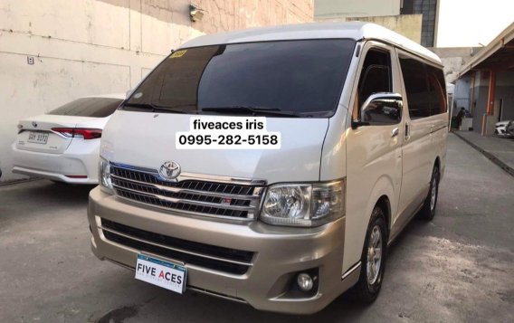 White Toyota Hiace Super Grandia 2012 for sale in Mandaue-9