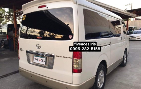 White Toyota Hiace Super Grandia 2012 for sale in Mandaue-8