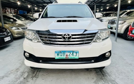 Pearl White Toyota Fortuner 2014 for sale in Automatic-1