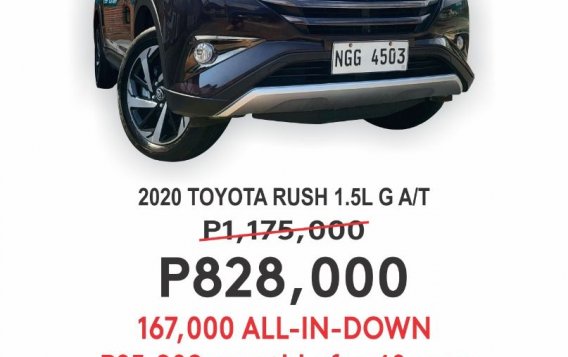 Sell White 2020 Toyota Rush in Cainta