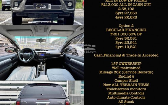 2016 Toyota Hilux  2.4 G DSL 4x2 M/T in Makati, Metro Manila-1