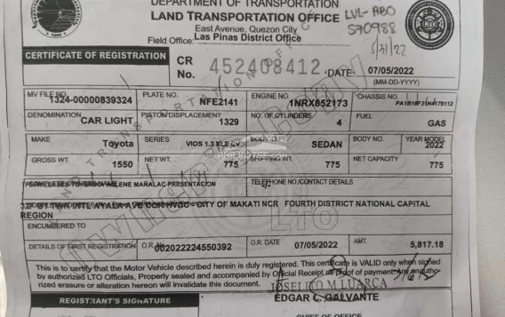 2022 Toyota Vios in Cainta, Rizal-13