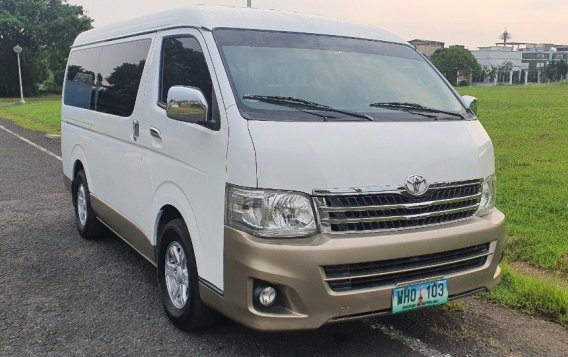 Sell White 2013 Toyota Hiace in Quezon City