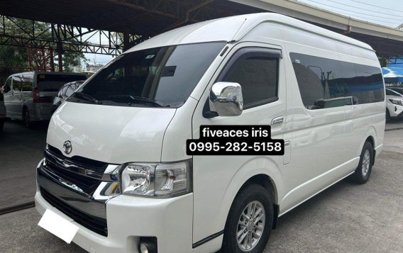 White Toyota Hiace Super Grandia 2018 for sale in Automatic-2