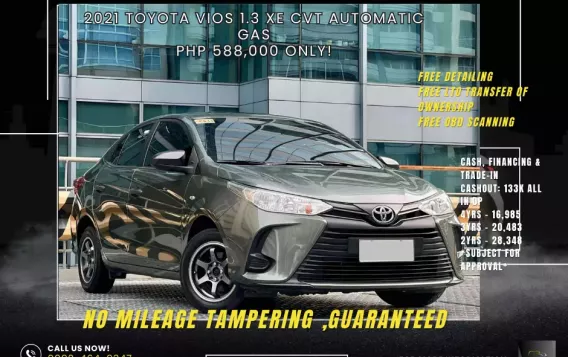 2021 Toyota Vios 1.3 XE CVT in Makati, Metro Manila