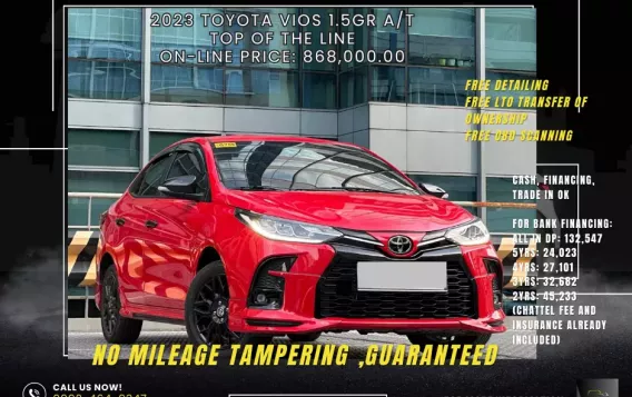 2023 Toyota Vios 1.5 GR-S CVT in Makati, Metro Manila