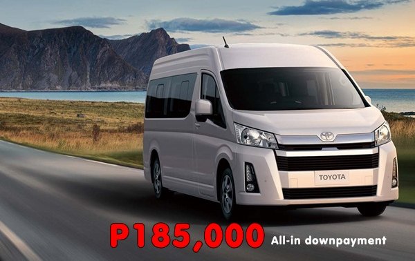 [Toyota promo] Toyota Hi-Ace Commuter Deluxe MT Promo: P185k All-in Downpayment